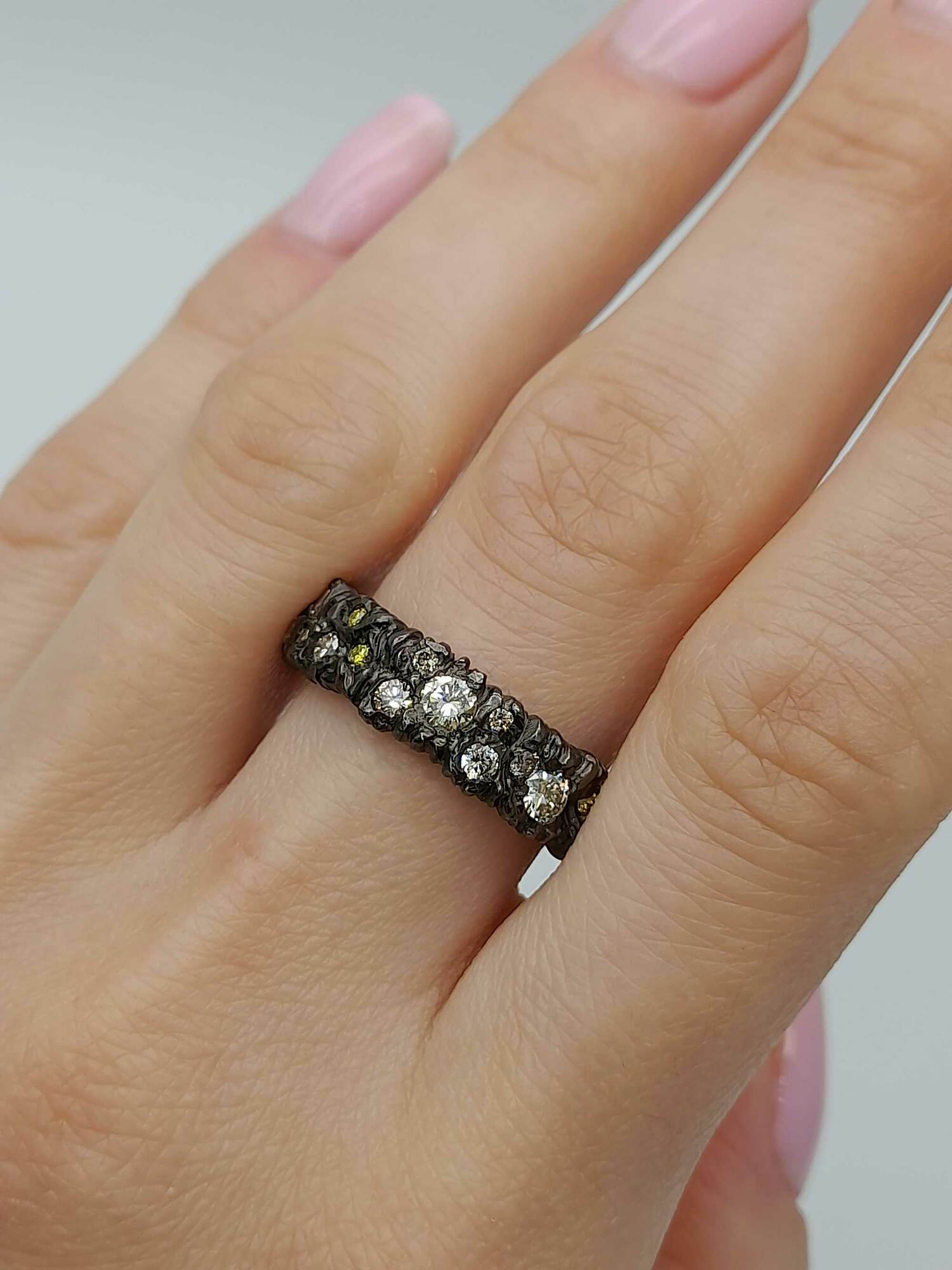 Кольцо "Дикое" черное