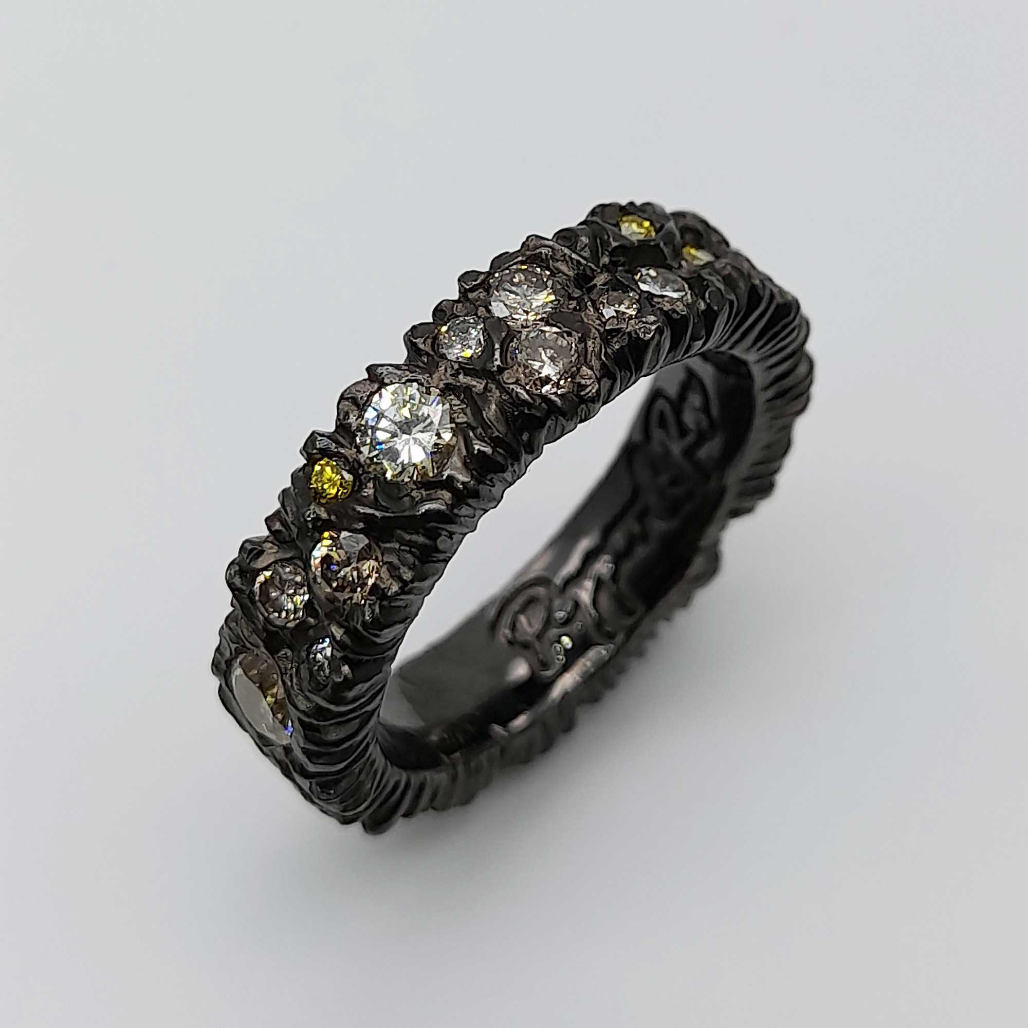 Кольцо "Дикое" черное