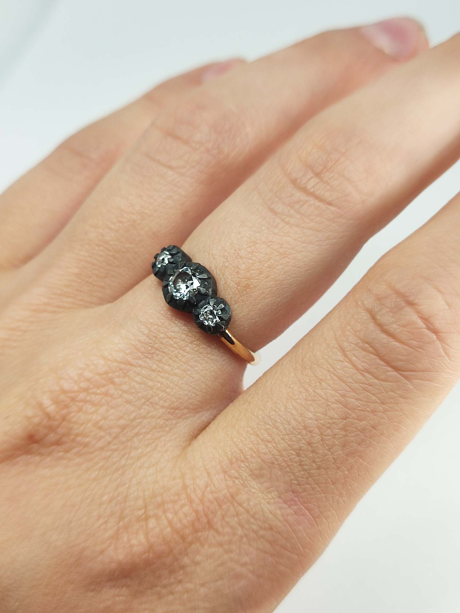 Кольцо "Старинное" с бриллиантами 0,46 карата