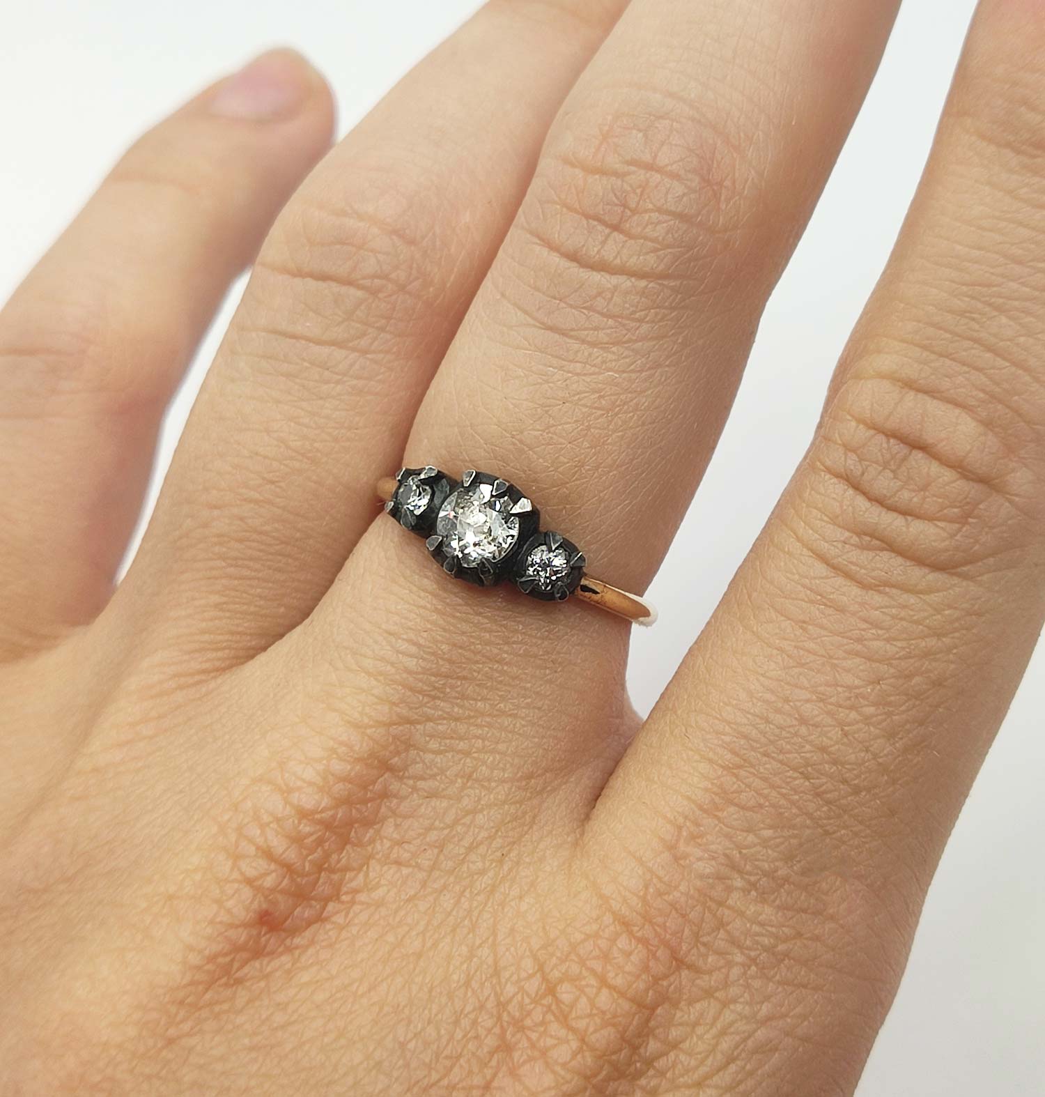 Кольцо "Старинное" с бриллиантами 0,7 карата