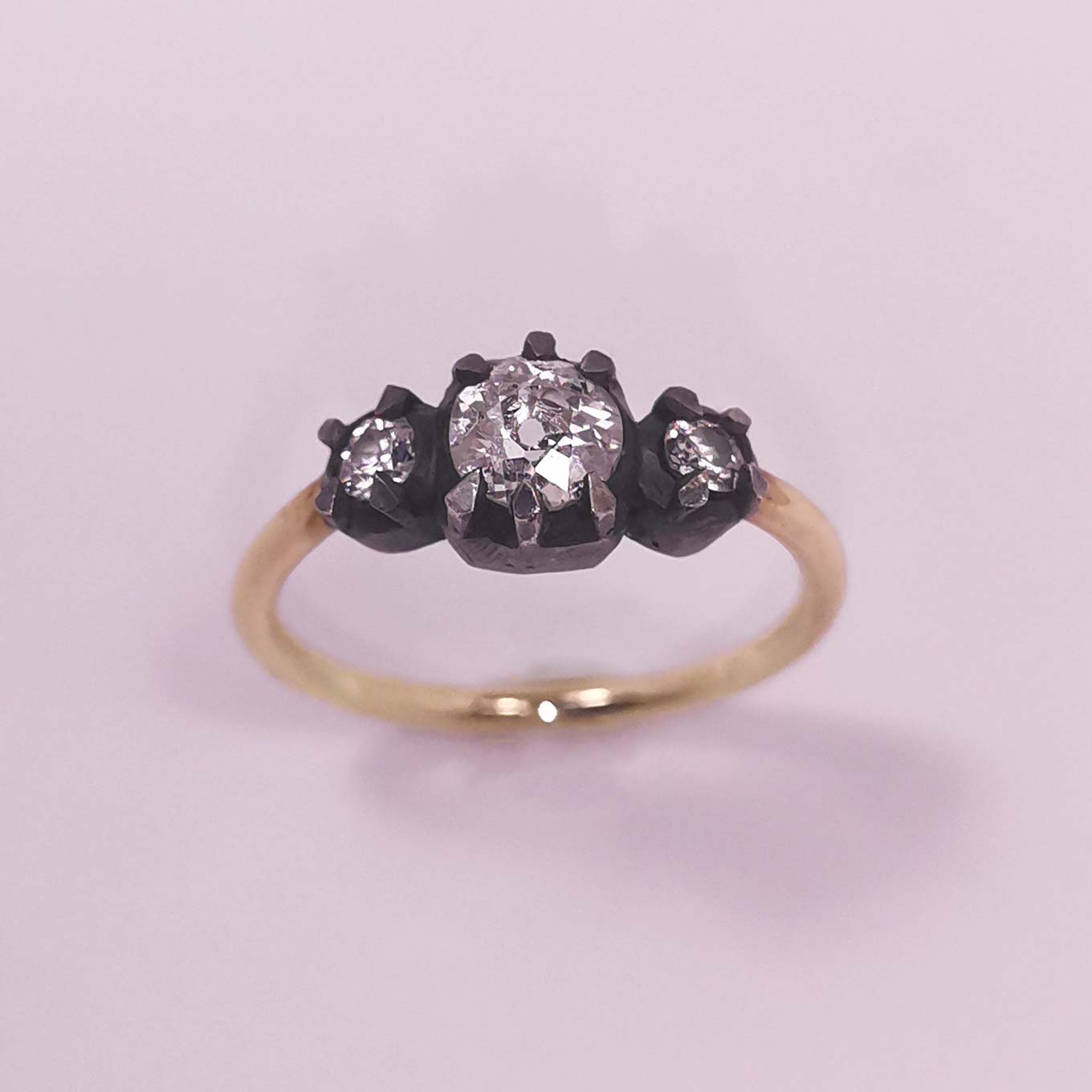 Кольцо "Старинное" с бриллиантами 0,7 карата