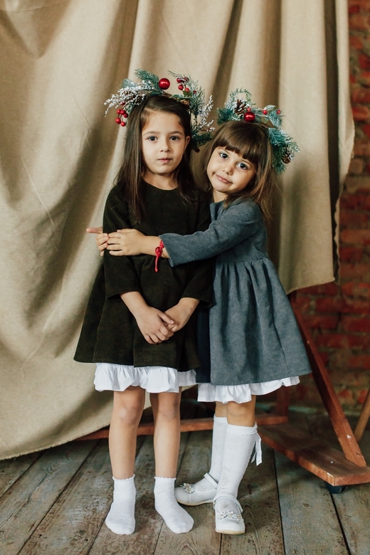 Платье ELLIE вельвет графит