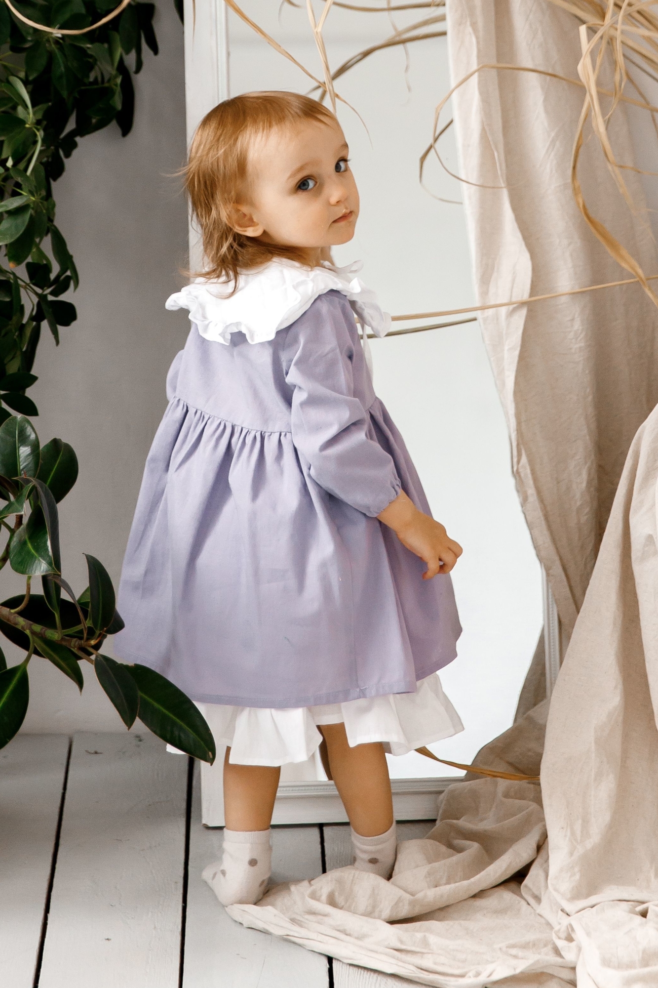 Платье ELLIE хлопок лаванда