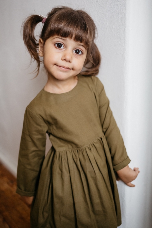 Платье ELLIE хлопок хаки