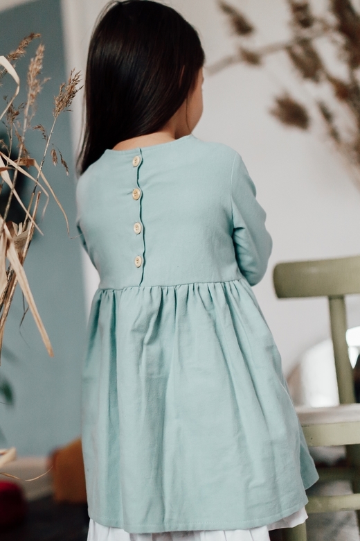 Платье ELLIE теплый хлопок мята