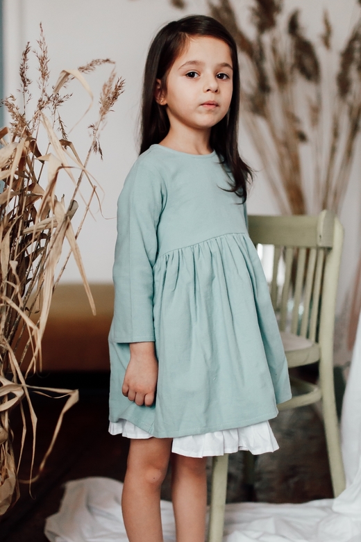 Платье ELLIE теплый хлопок мята
