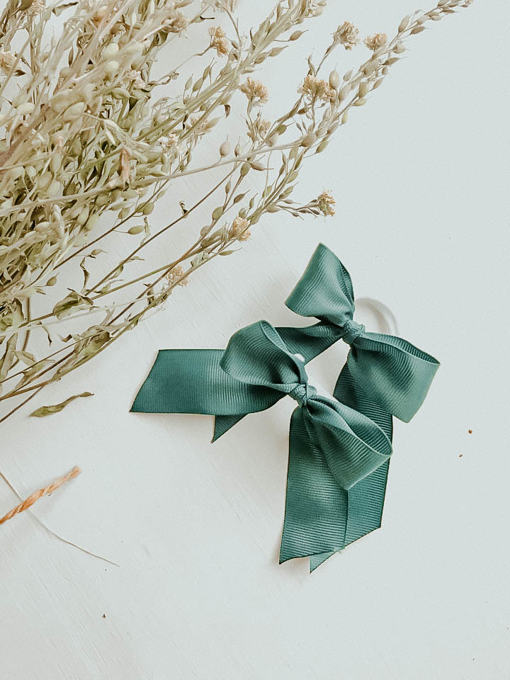 Резинка для волос бантик ель