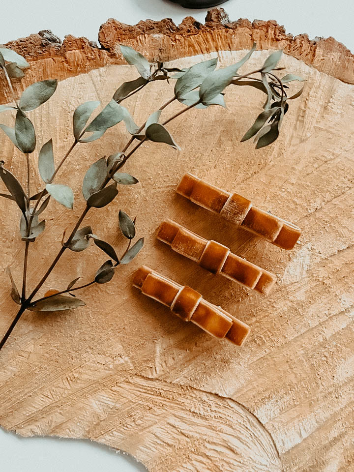 Заколка для  волос бантик бархат мокка