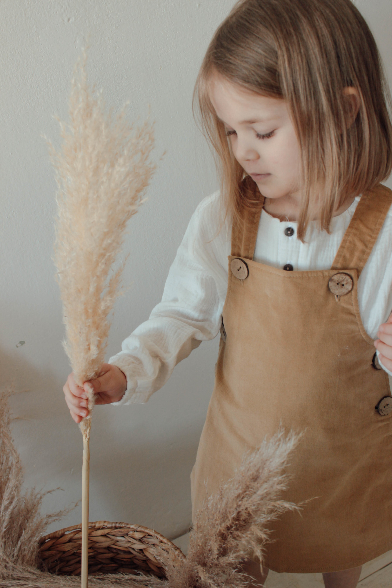 Сарафан из хлопкового вельвета кемел