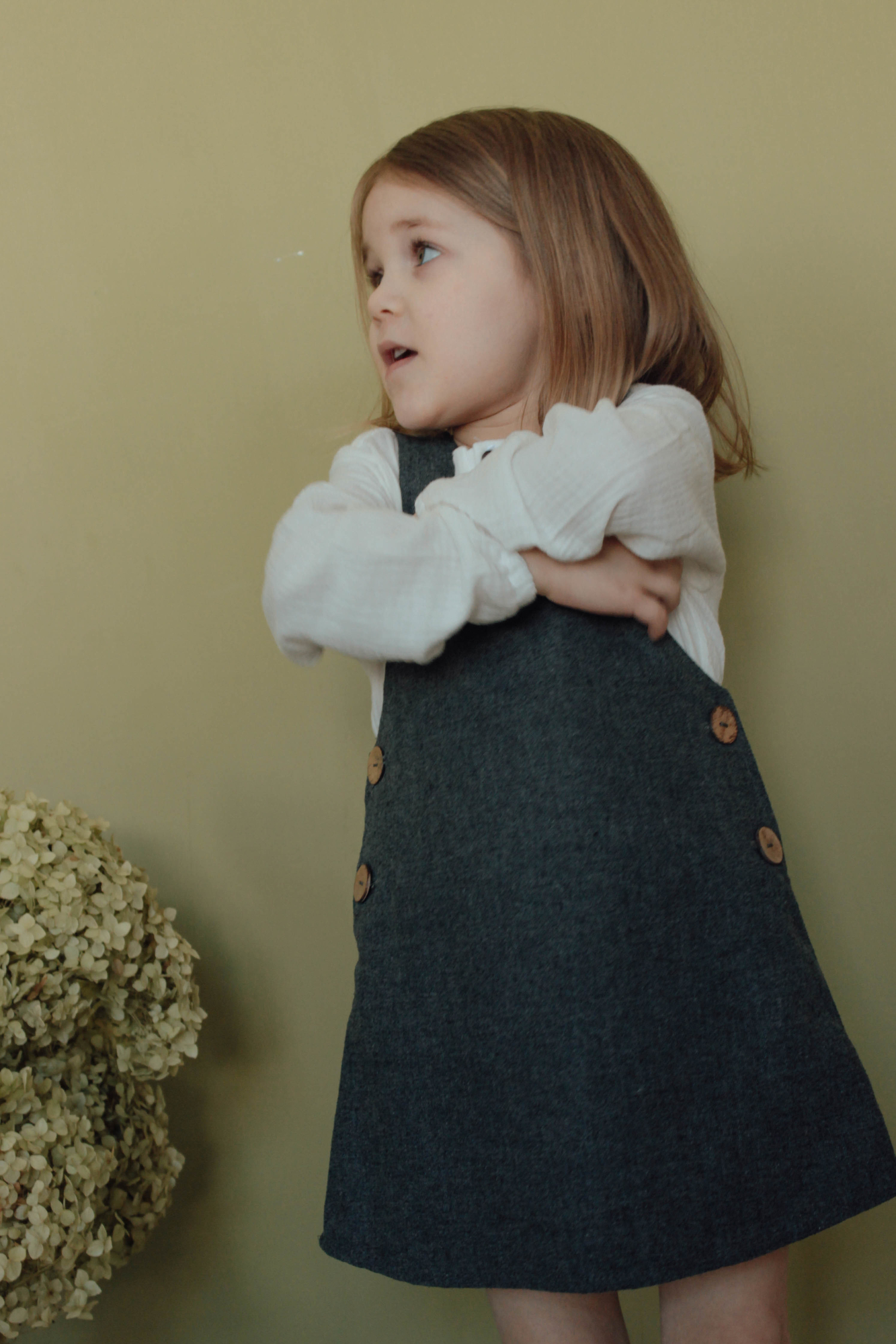 Сарафан из шерсти на хлопковом подкладе