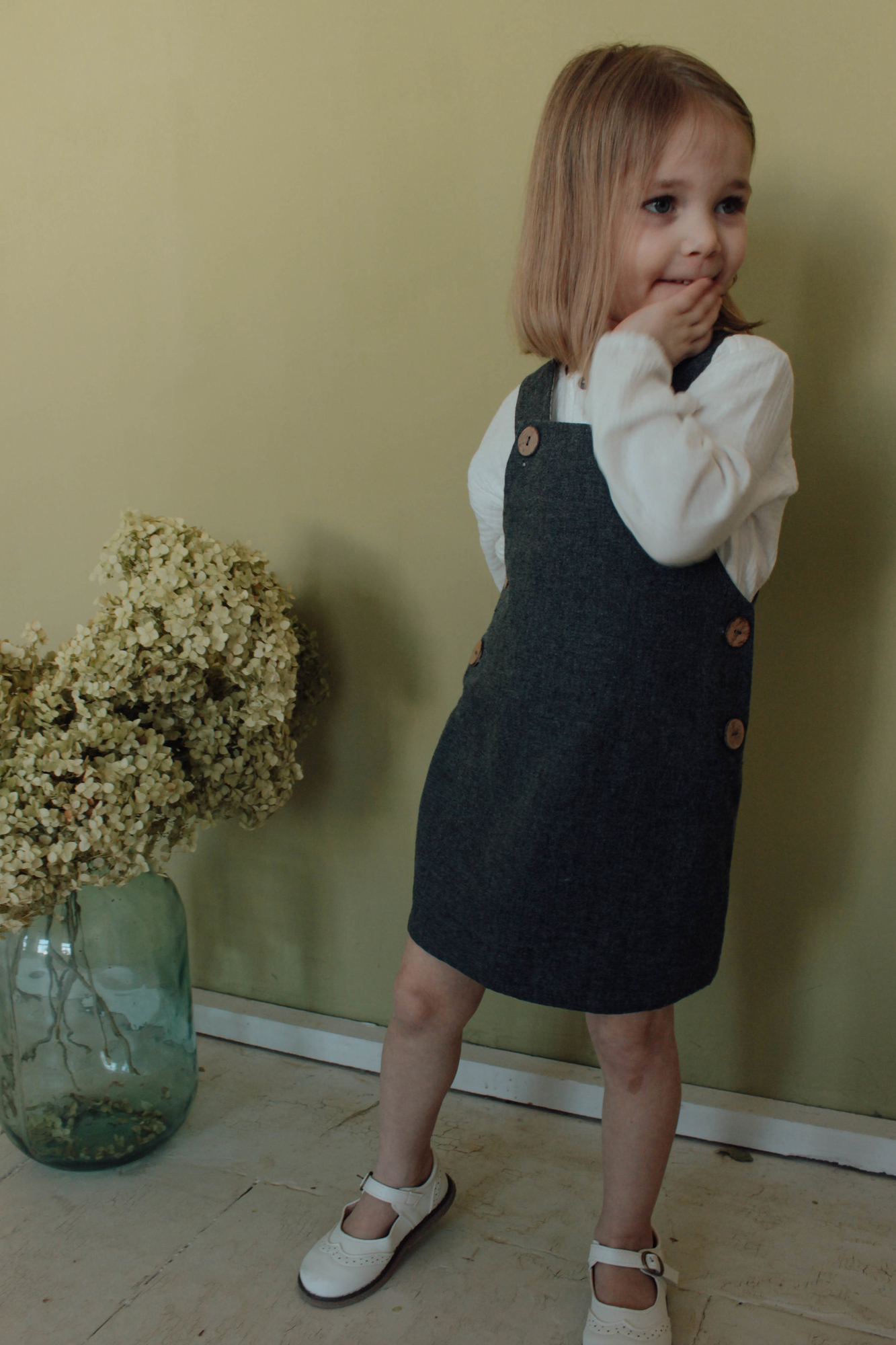 Сарафан из шерсти на хлопковом подкладе