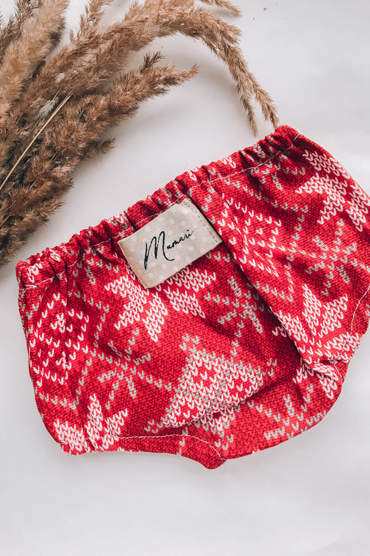 Трусы хлопок узор красный