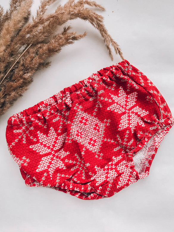 Трусы хлопок узор красный