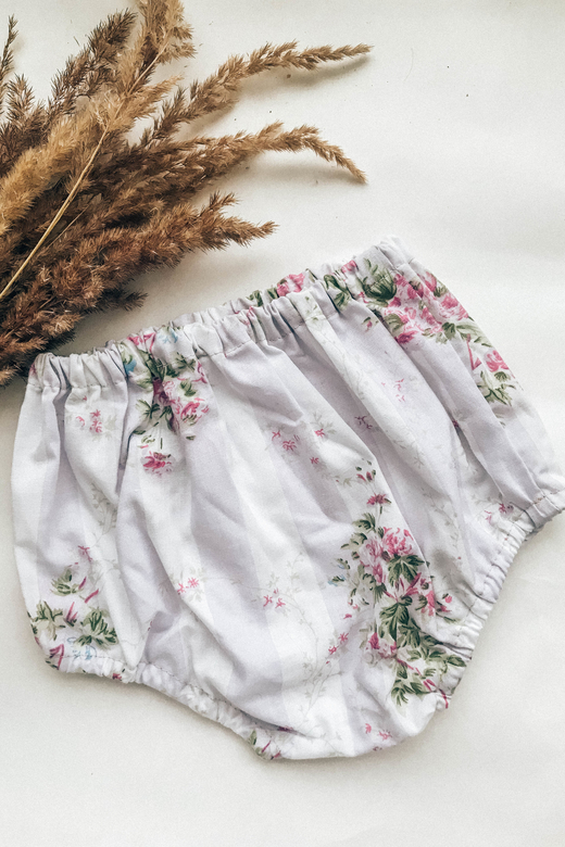 Трусы хлопковый сатин лаванда цветы