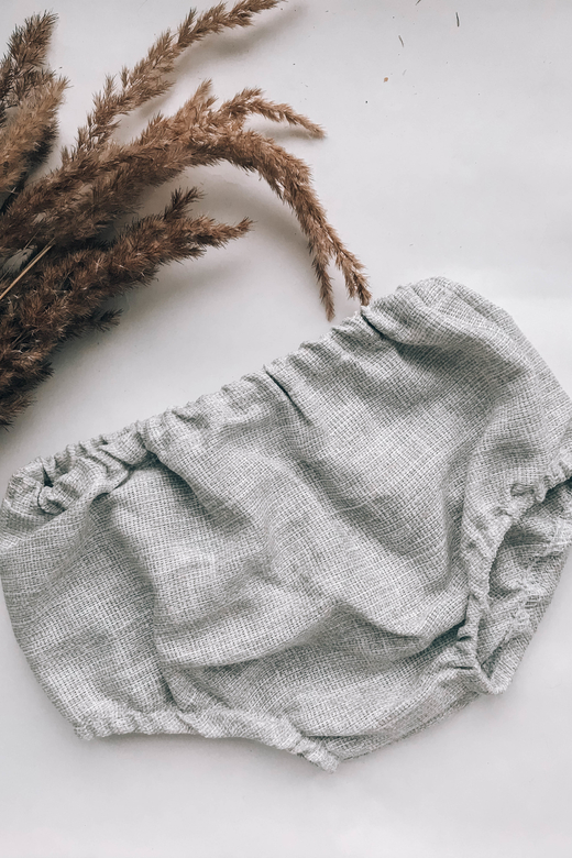 Трусы хлопок светло-серый меланж