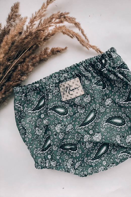 Трусы хлопок "огурцы" пыльно-синий