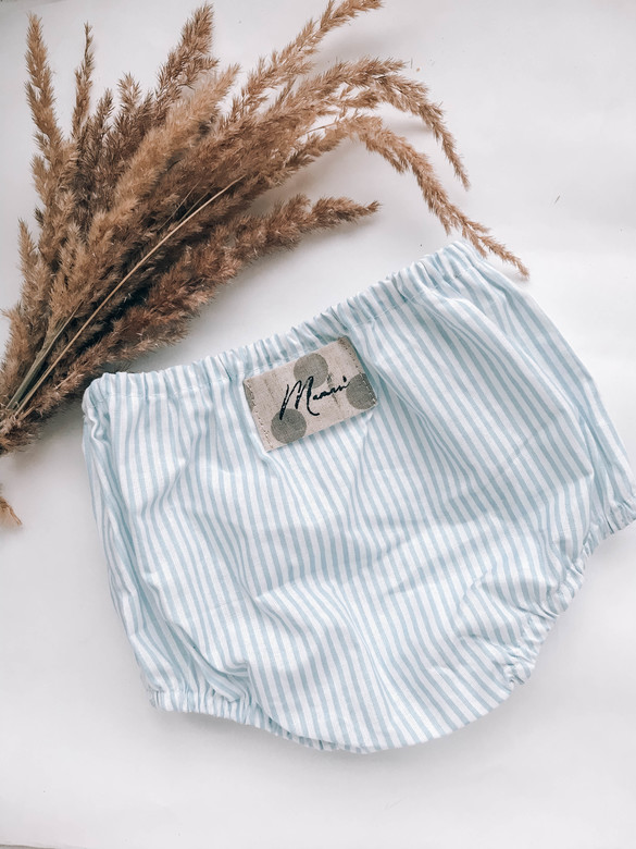 Трусы хлопок голубая полоска