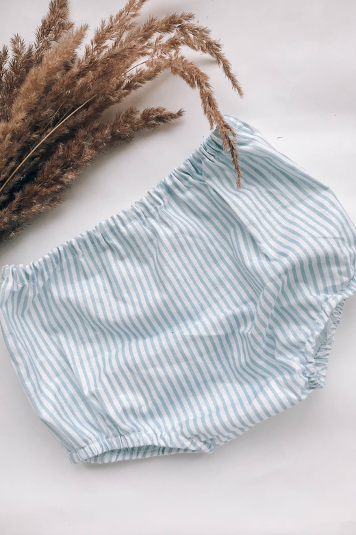 Трусы хлопок голубая полоска