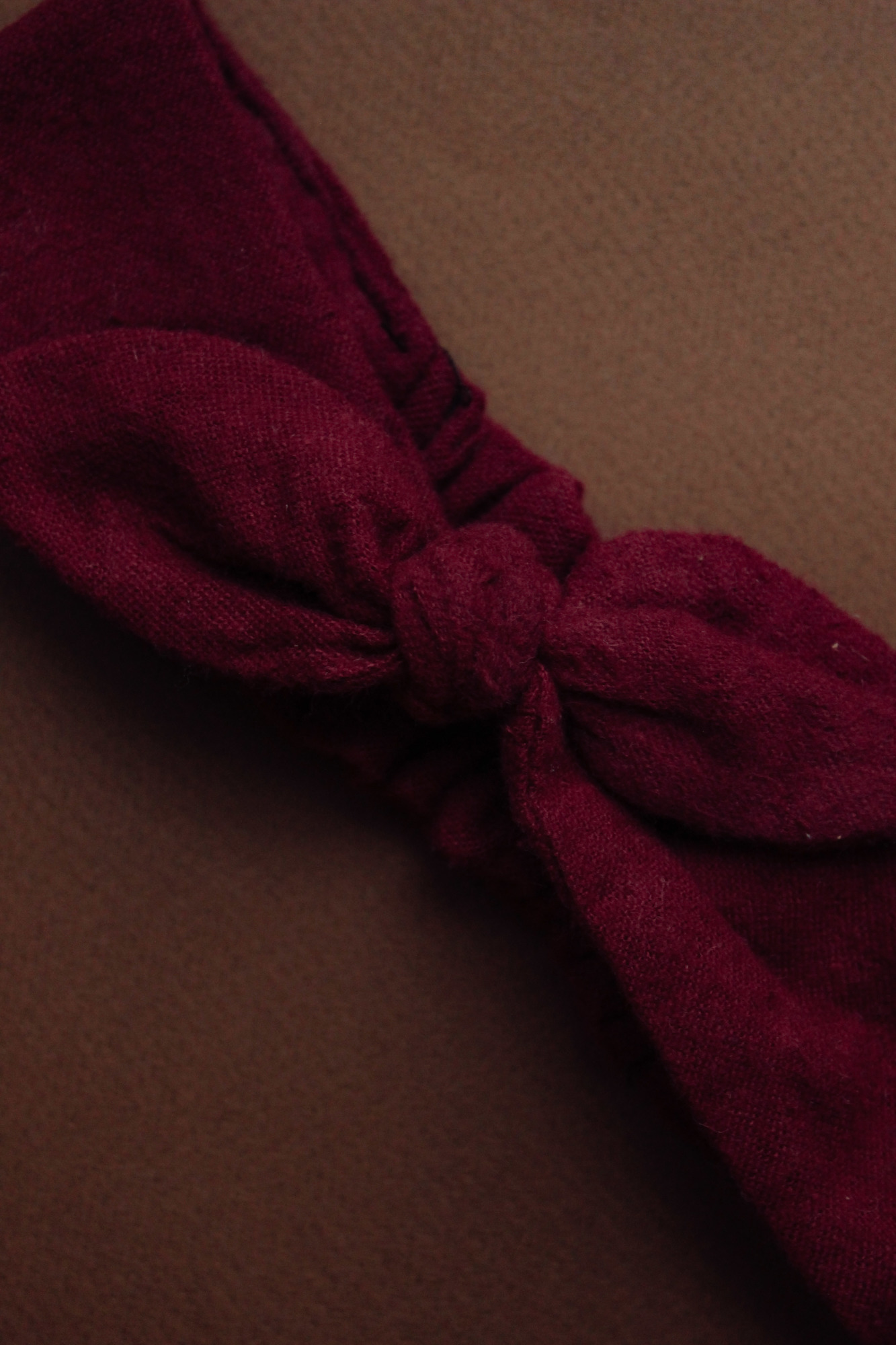 Повязка "солоха" хлопковая фланель бордо