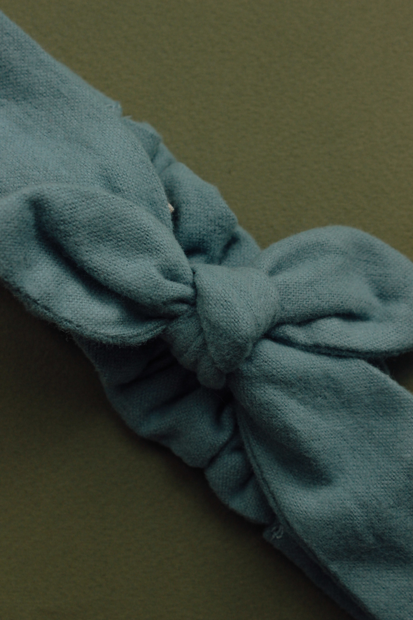 Повязка "солоха" хлопковая фланель небесно-голубой