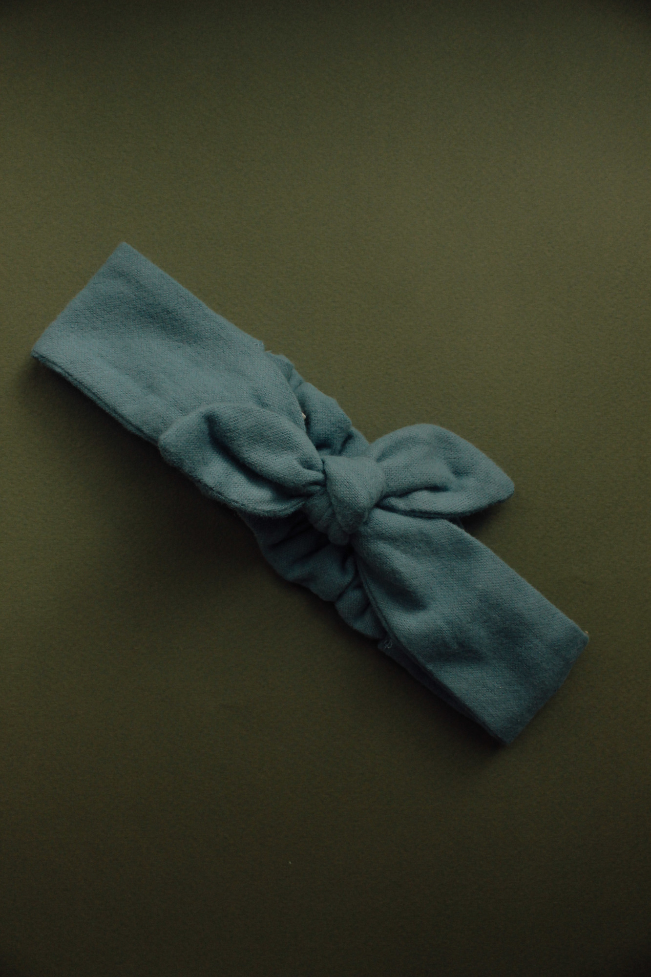 Повязка "солоха" хлопковая фланель небесно-голубой