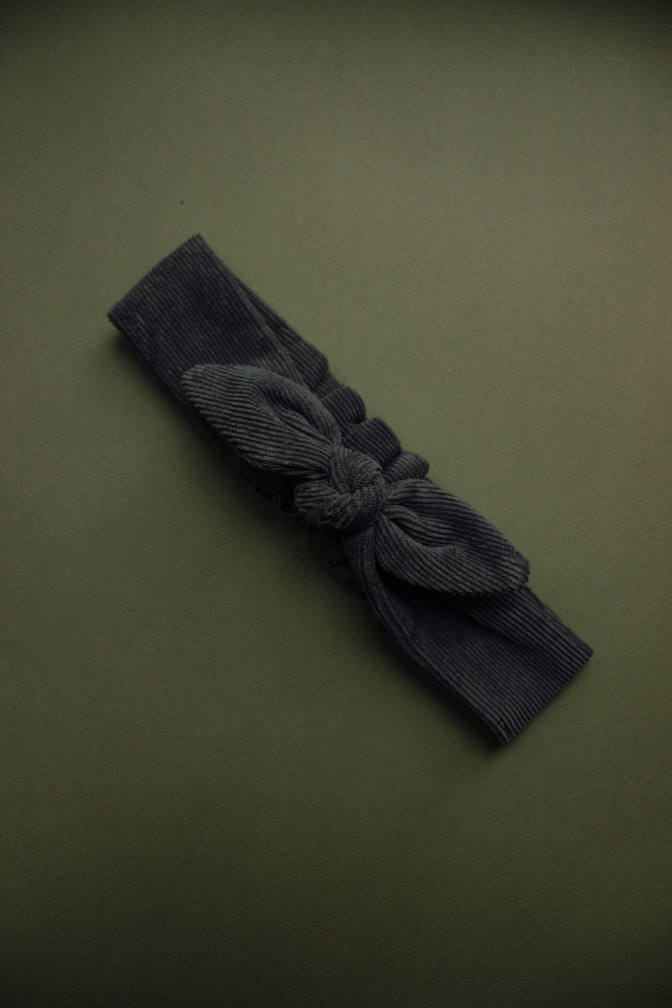 Повязка "солоха" вельвет графит