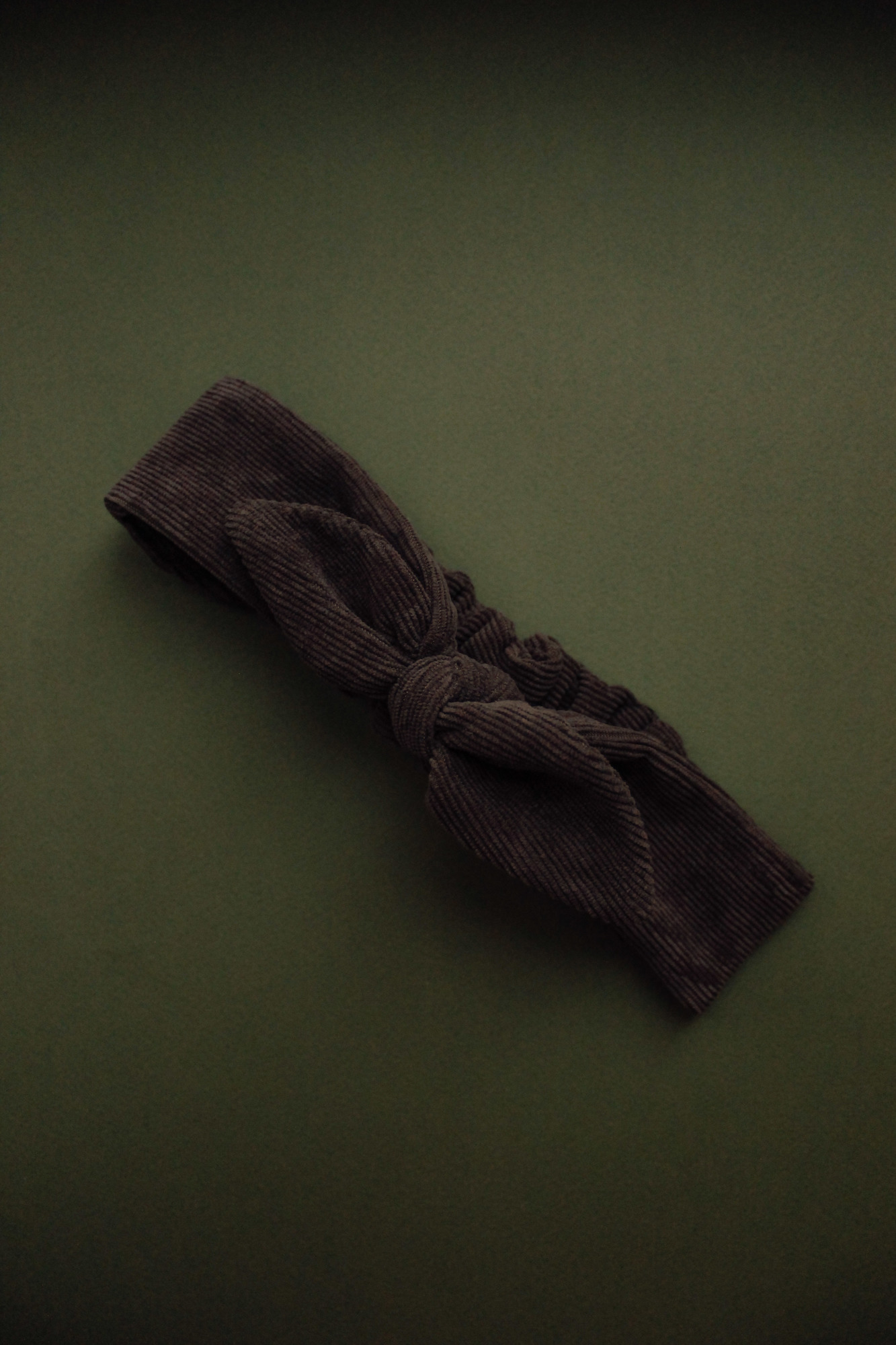 Повязка "солоха" вельвет мокка