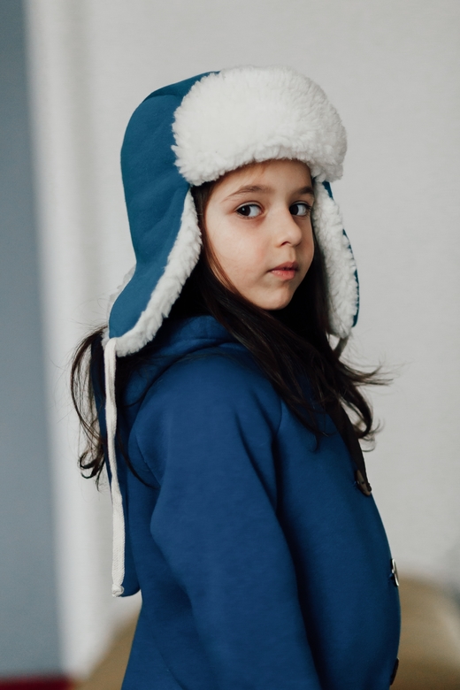 Шапка-ушанка петроль