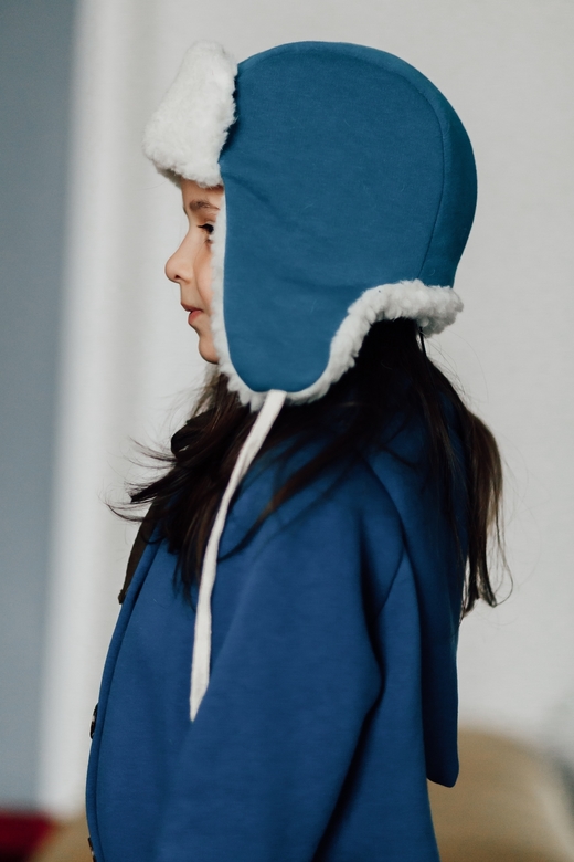 Шапка-ушанка петроль