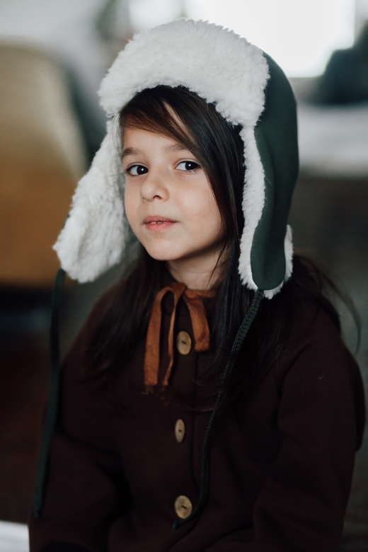 Шапка-ушанка хаки