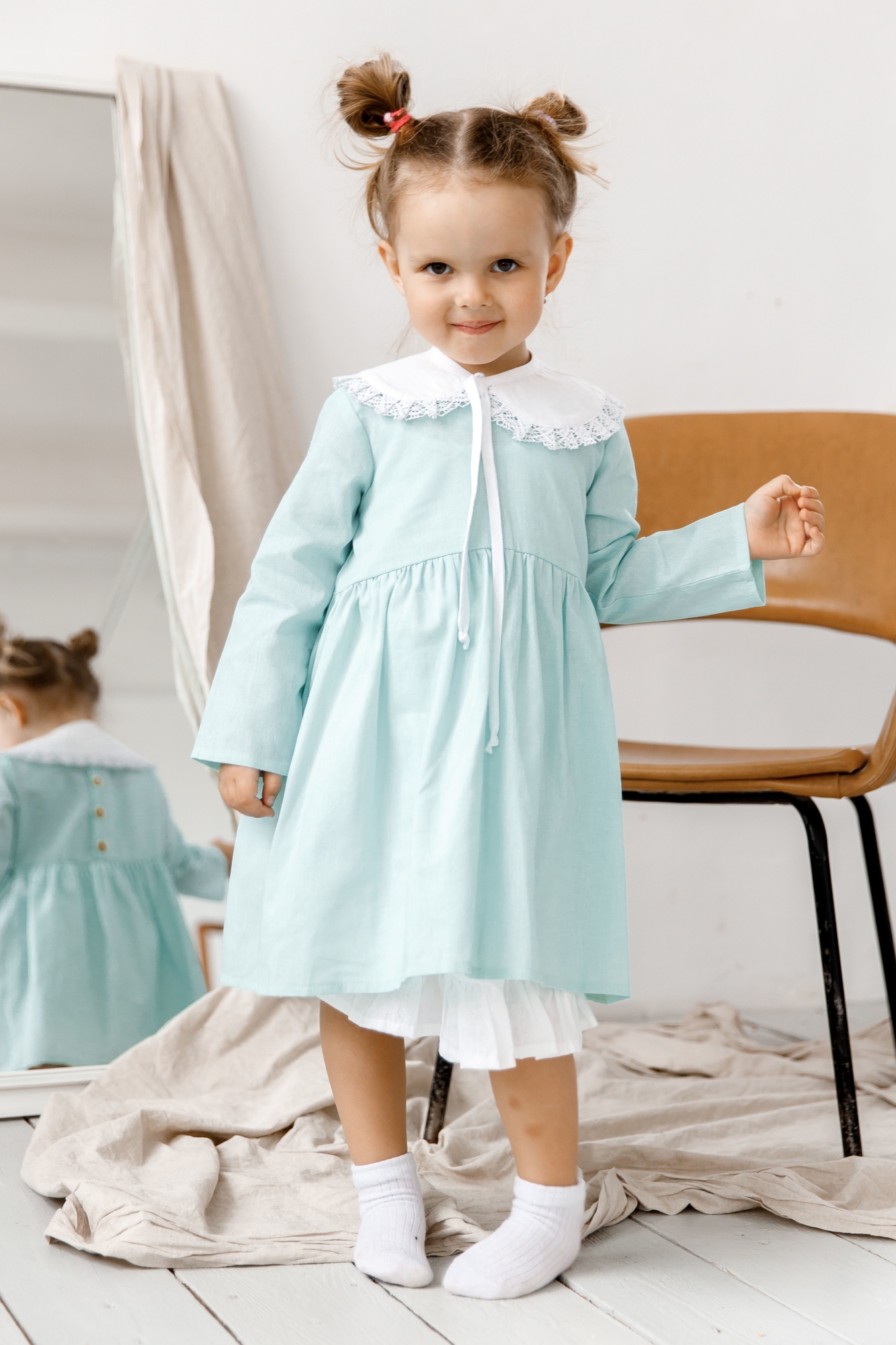 Платье ELLIE хлопок мята