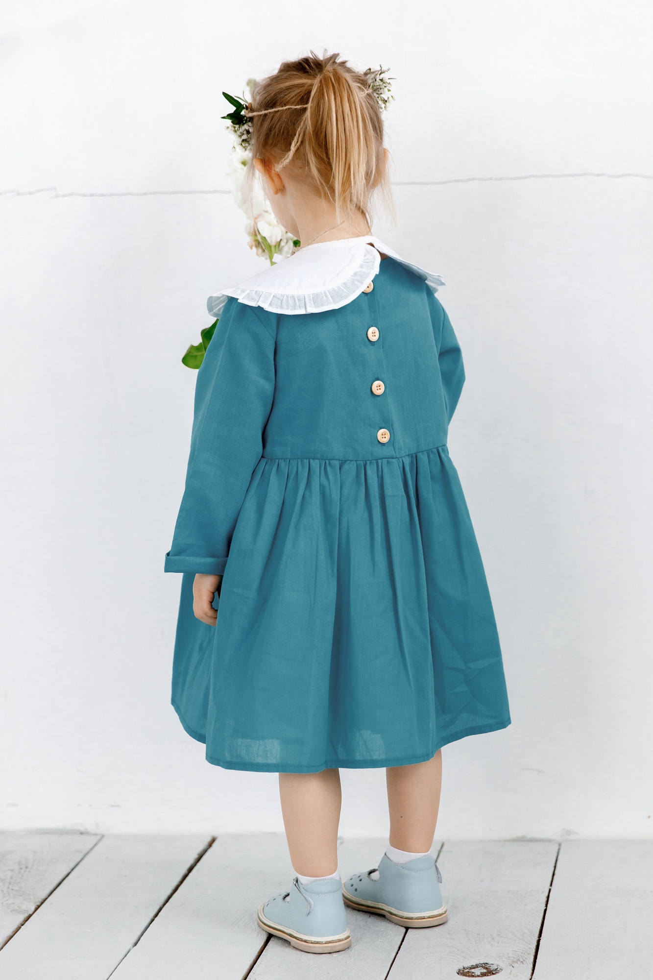 Платье ELLIE хлопок бирюза