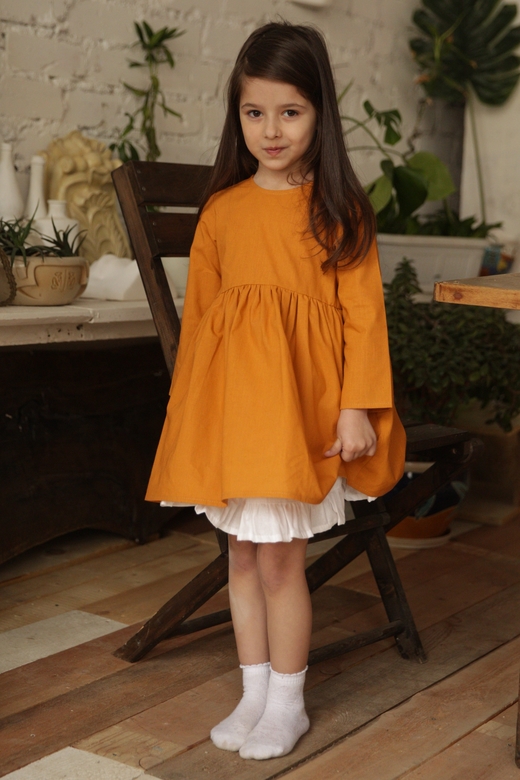 Платье ELLIE хлопок оранж