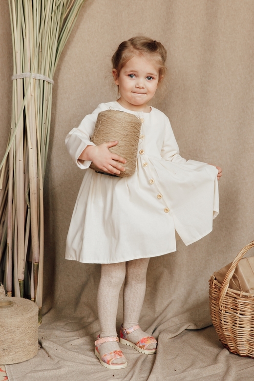 Платье KYLIE хлопок натур