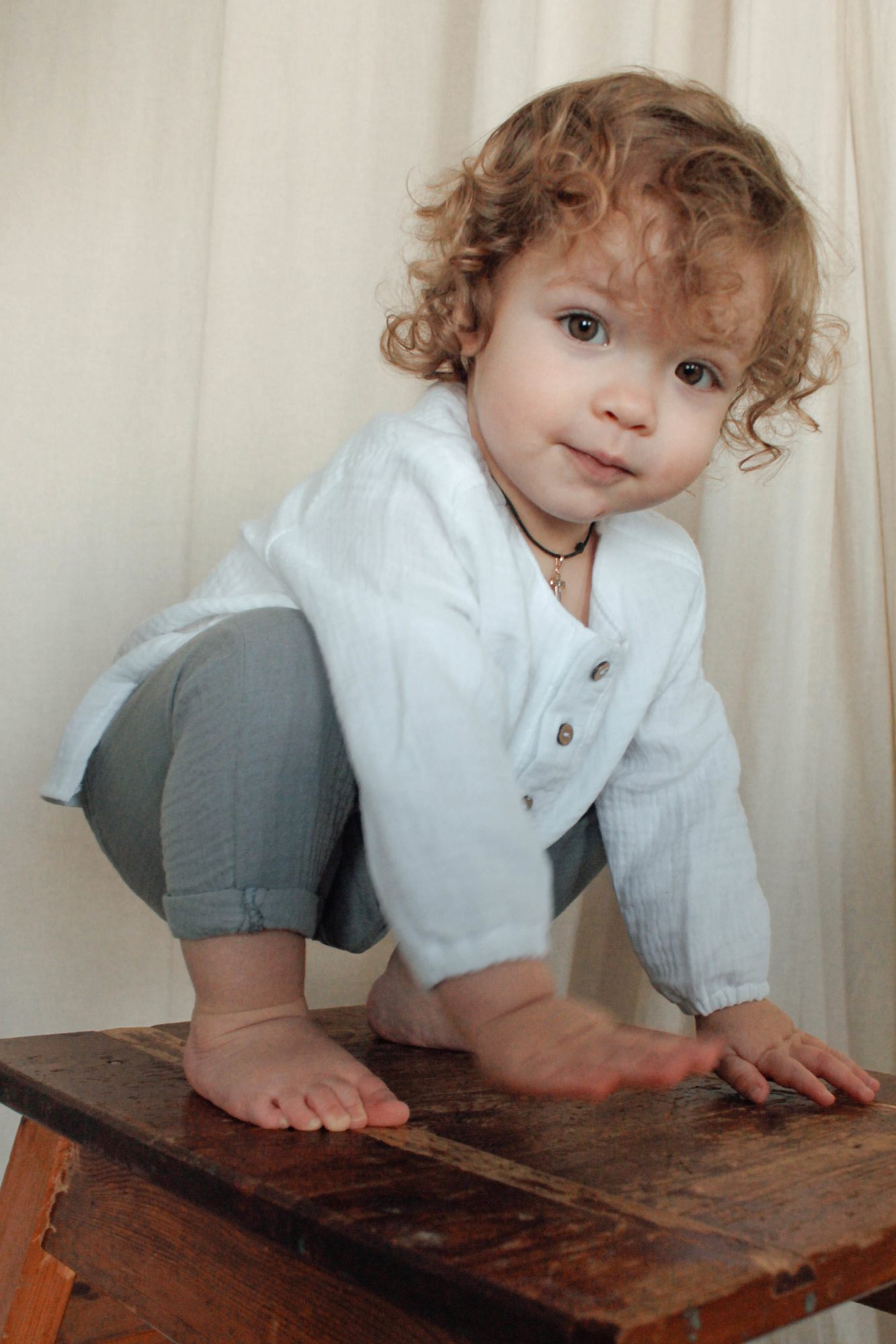 Штаны унисекс из муслина графит