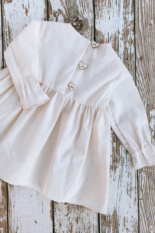 Платье LOVE хлопок натур