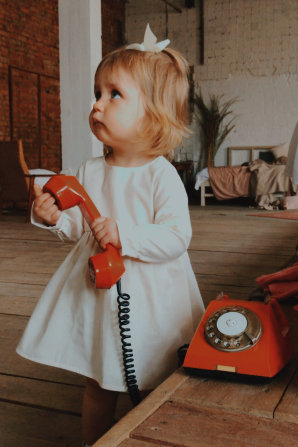 Платье LOVE хлопок натур