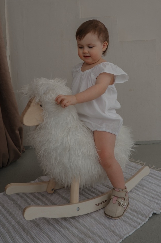 Ромпер с рукавами-крылышками из хлопка белый