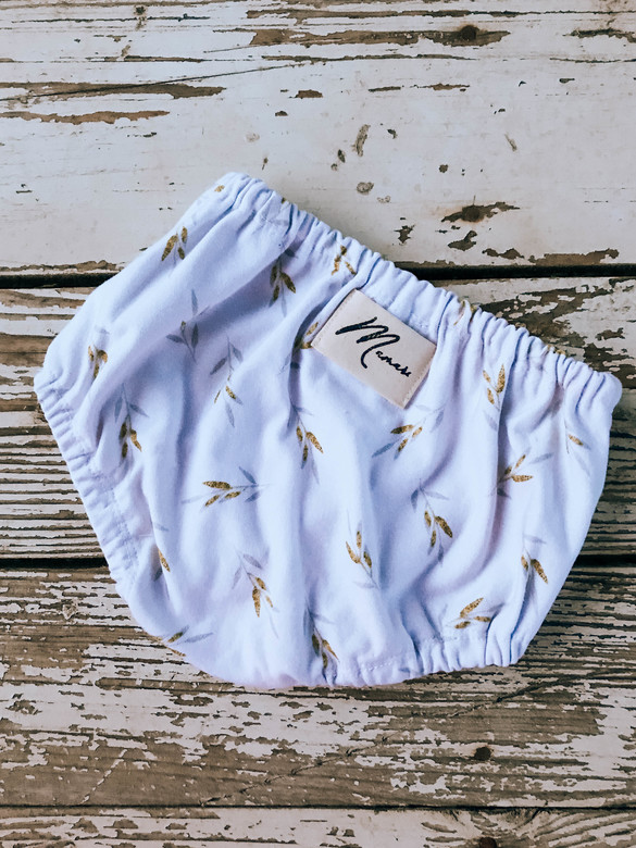 Трусы хлопок веточки на сером (петельный трикотаж)