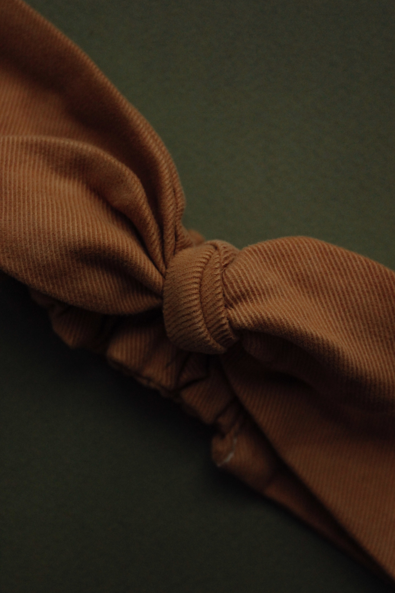 Повязка "солоха" плотный хлопок кэмэл