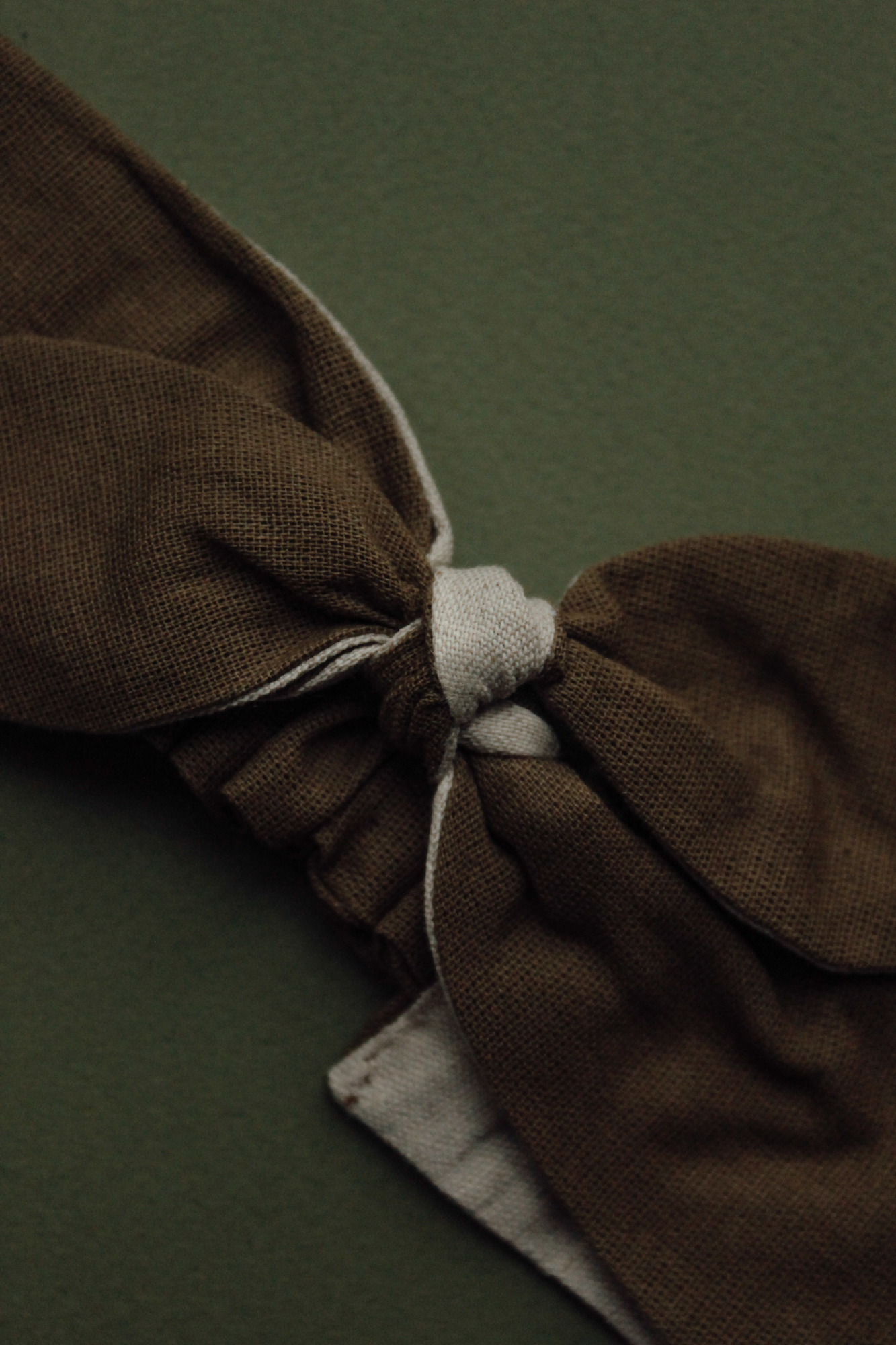 Повязка "солоха" хлопок хаки + натур