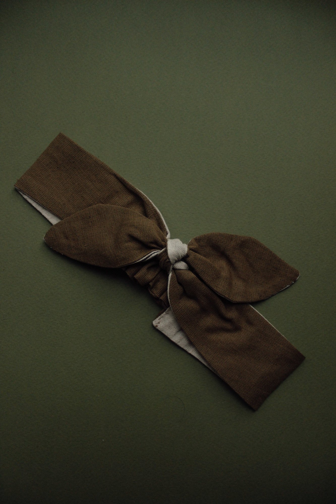 Повязка "солоха" хлопок хаки + натур