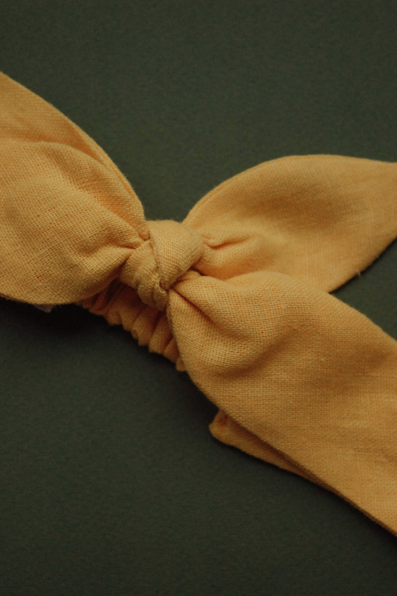 Повязка "солоха" из льна желтая