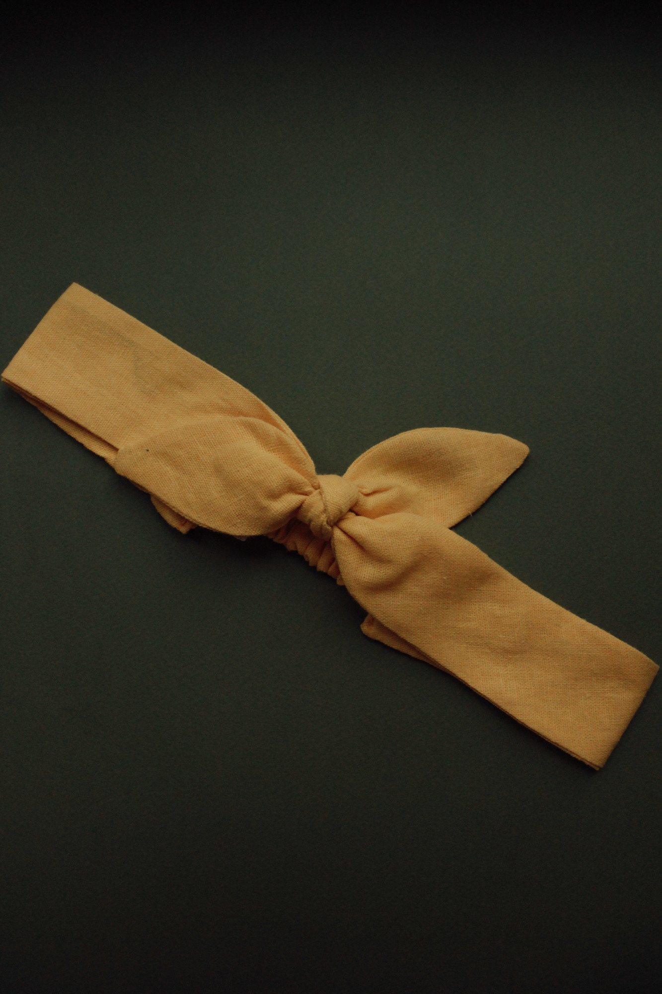 Повязка "солоха" из льна желтая