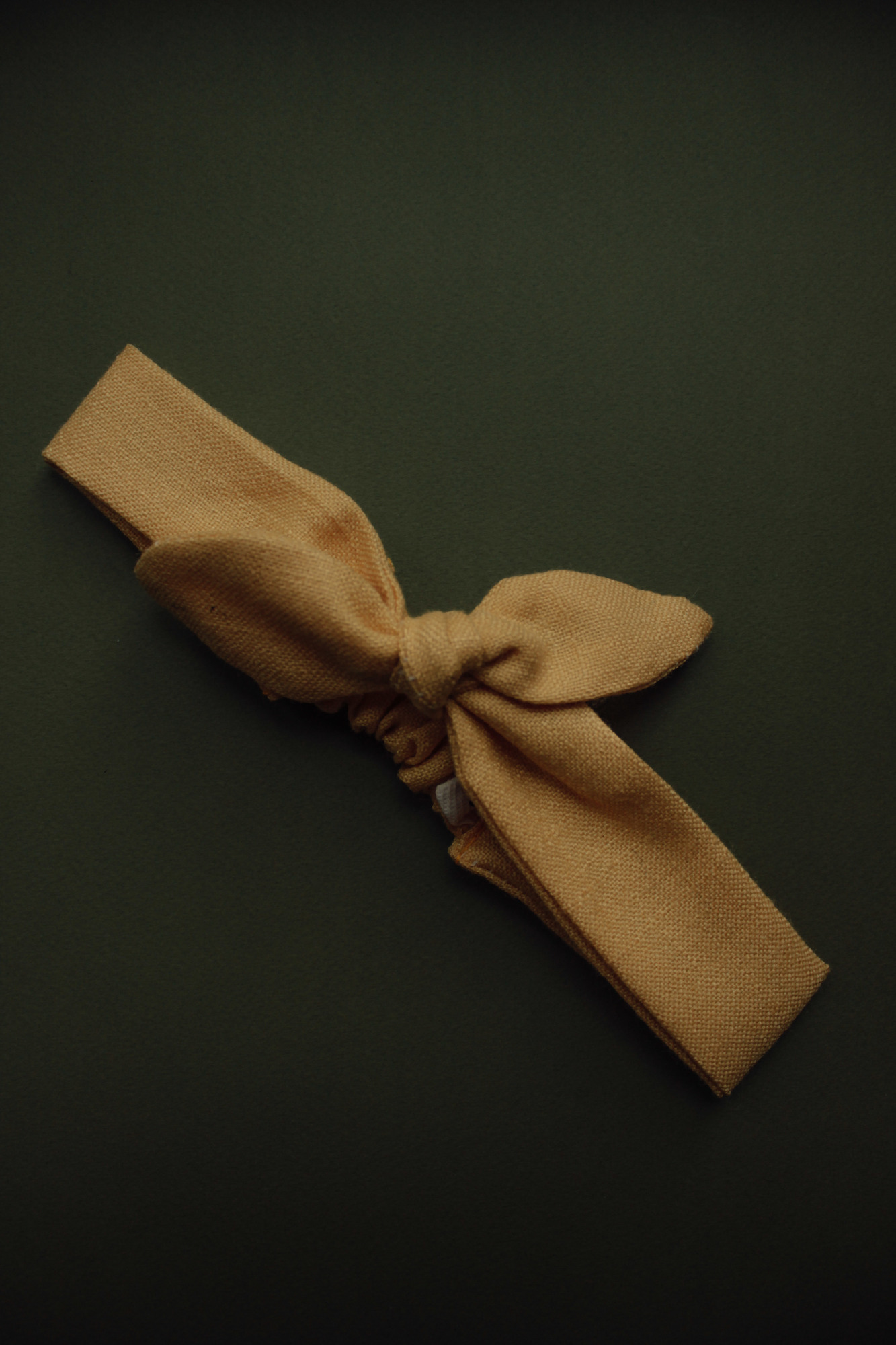 Повязка "солоха" желтая хлопок с шерстью