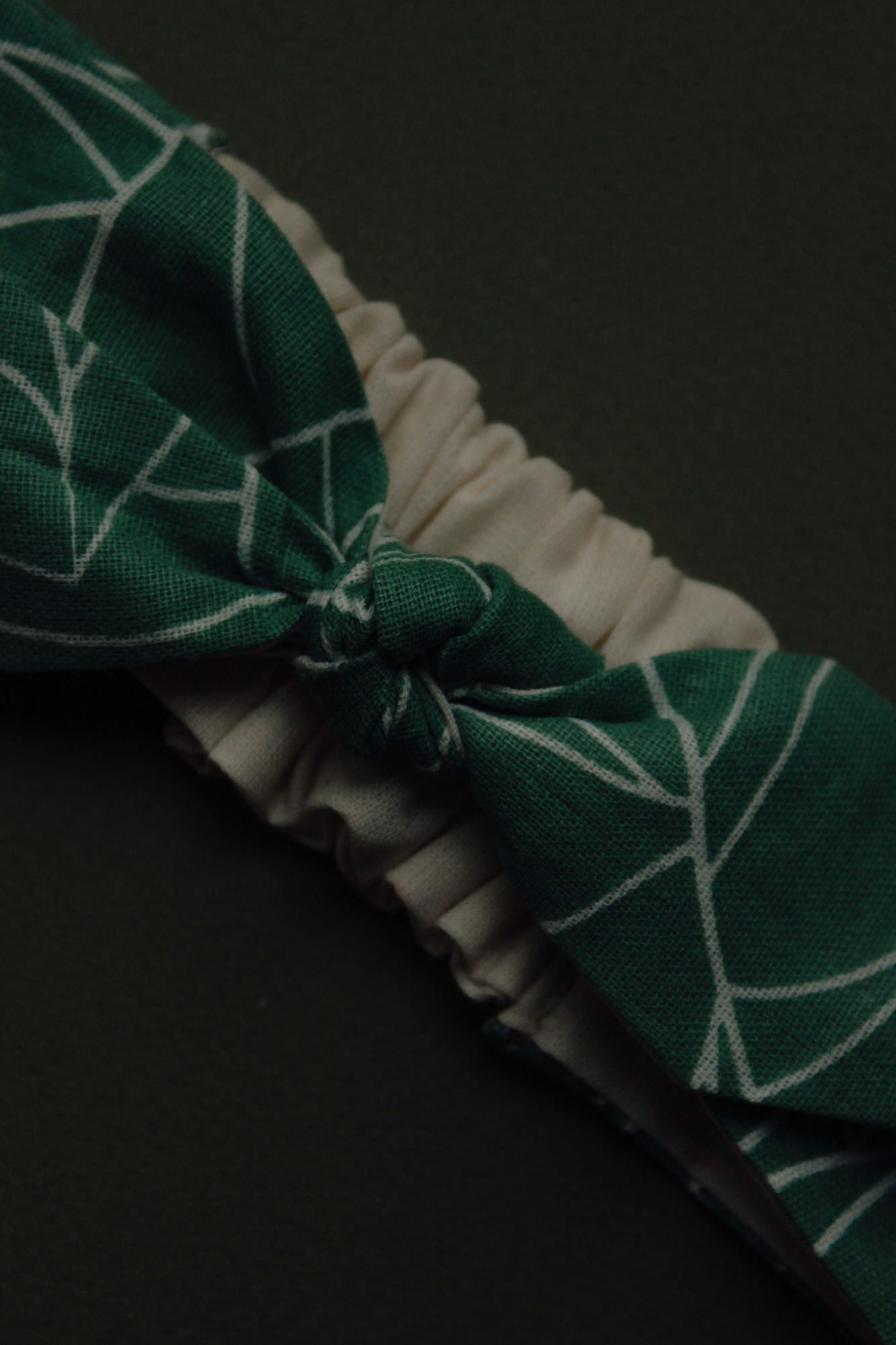 Повязка "солоха" хлопок листья + натур