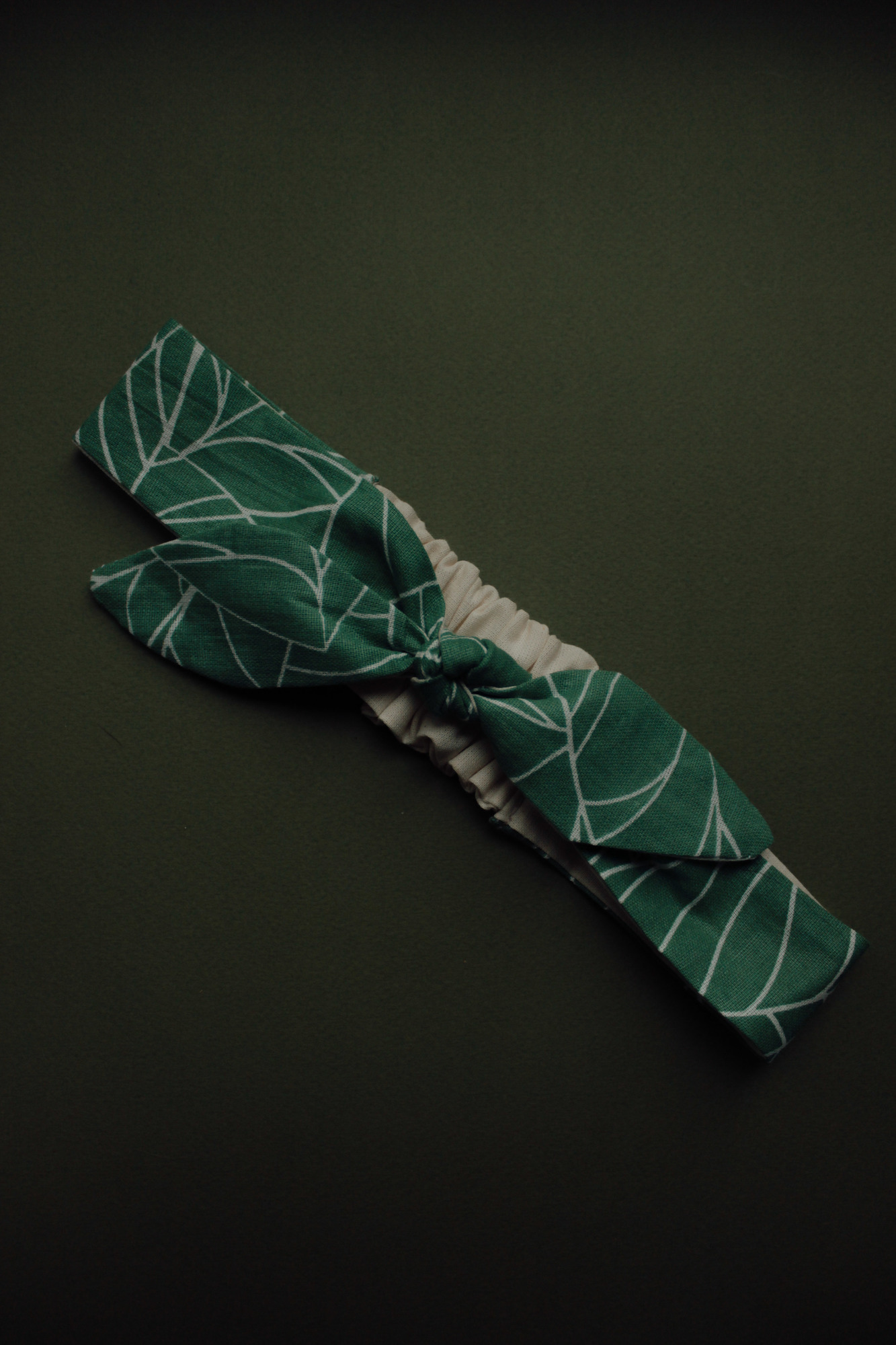 Повязка "солоха" хлопок листья + натур