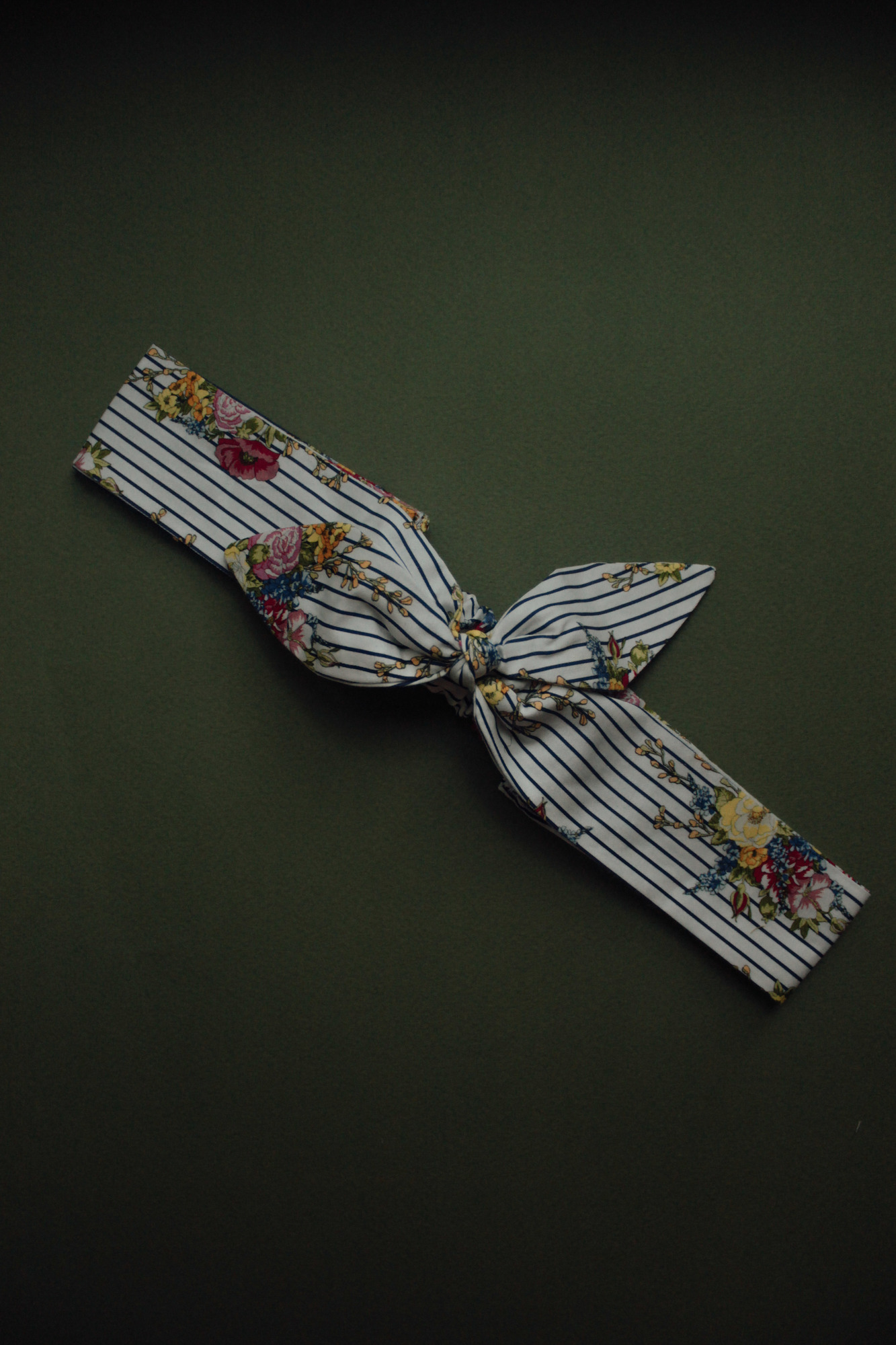 Повязка "солоха" хлопковый сатин цветы