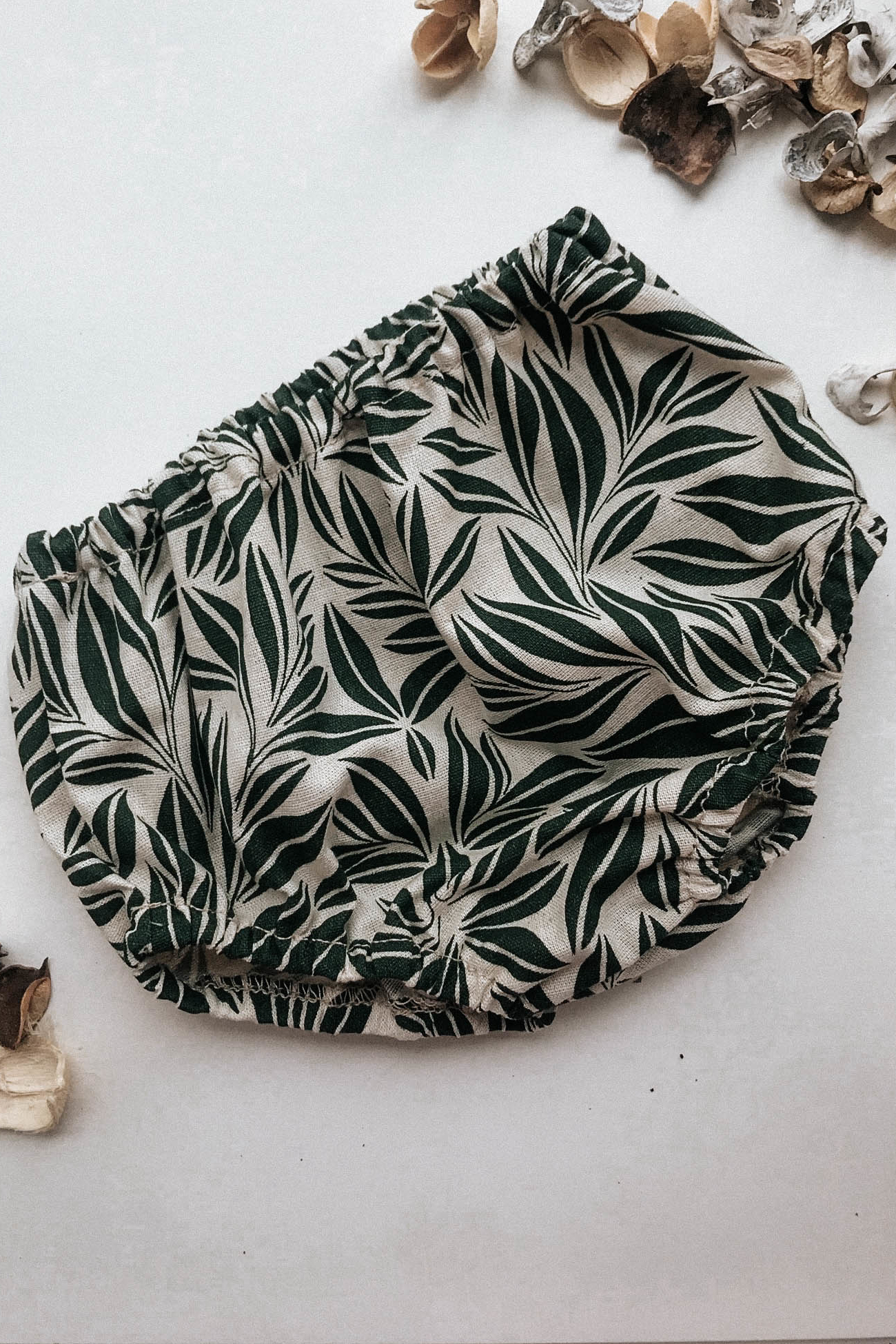 Трусы лён листья натур