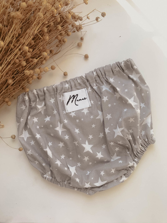 Трусы из хлопка звезды на сером